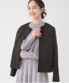 SHOO・LA・RUE / シューラルー レザーブルゾン・ジャケット | 【S-LL】上品さを纏う やわらか フェイクスエードブルゾン