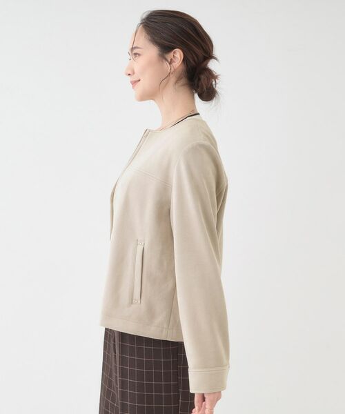 SHOO・LA・RUE / シューラルー レザーブルゾン・ジャケット | 【S-LL】上品さを纏う やわらか フェイクスエードブルゾン | 詳細10