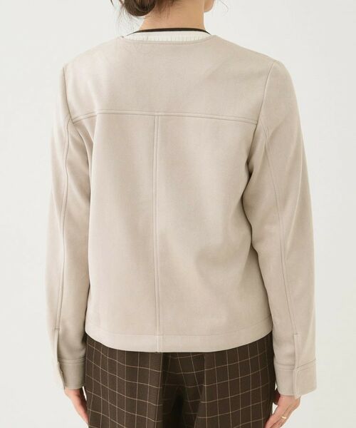 SHOO・LA・RUE / シューラルー レザーブルゾン・ジャケット | 【S-LL】上品さを纏う やわらか フェイクスエードブルゾン | 詳細15