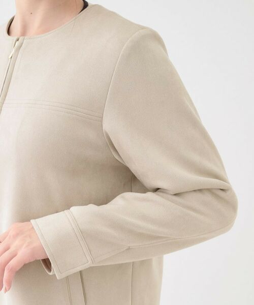 SHOO・LA・RUE / シューラルー レザーブルゾン・ジャケット | 【S-LL】上品さを纏う やわらか フェイクスエードブルゾン | 詳細17