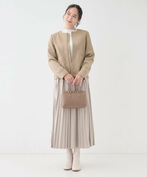 SHOO・LA・RUE / シューラルー レザーブルゾン・ジャケット | 【S-LL】上品さを纏う やわらか フェイクスエードブルゾン | 詳細7