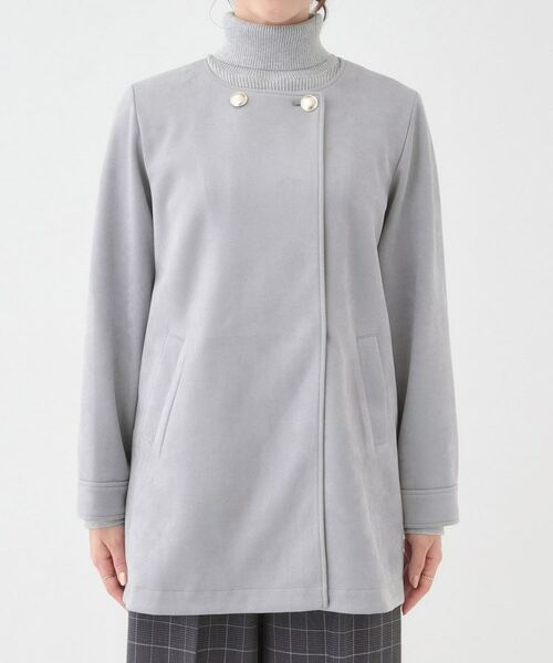 SHOO・LA・RUE / シューラルー レザーブルゾン・ジャケット | 【S-LL】上品さを纏う やわらかフェイクスエード ミドル丈ブルゾン | 詳細13