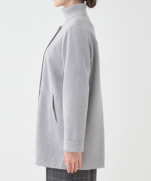 SHOO・LA・RUE / シューラルー レザーブルゾン・ジャケット | 【S-LL】上品さを纏う やわらかフェイクスエード ミドル丈ブルゾン | 詳細14