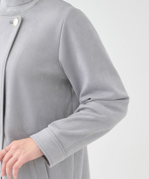 SHOO・LA・RUE / シューラルー レザーブルゾン・ジャケット | 【S-LL】上品さを纏う やわらかフェイクスエード ミドル丈ブルゾン | 詳細17