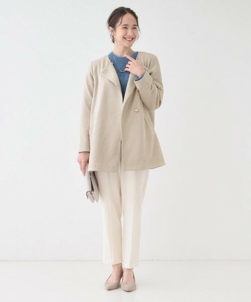 SHOO・LA・RUE / シューラルー レザーブルゾン・ジャケット | 【S-LL】上品さを纏う やわらかフェイクスエード ミドル丈ブルゾン | 詳細3