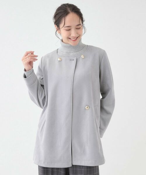 SHOO・LA・RUE / シューラルー レザーブルゾン・ジャケット | 【S-LL】上品さを纏う やわらかフェイクスエード ミドル丈ブルゾン | 詳細5