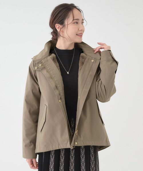 SHOO・LA・RUE / シューラルー レザーブルゾン・ジャケット | 【高レビュー/撥水/マルチWAY】フェイクファーライナー付き 欲張りマンパ | 詳細5