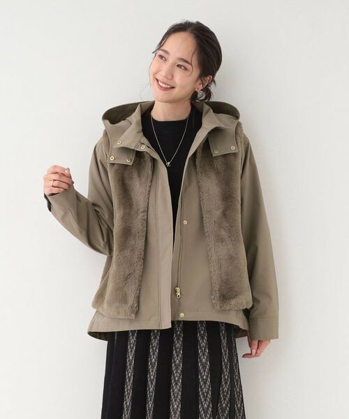 SHOO・LA・RUE / シューラルー レザーブルゾン・ジャケット | 【高レビュー/撥水/マルチWAY】フェイクファーライナー付き 欲張りマンパ | 詳細8