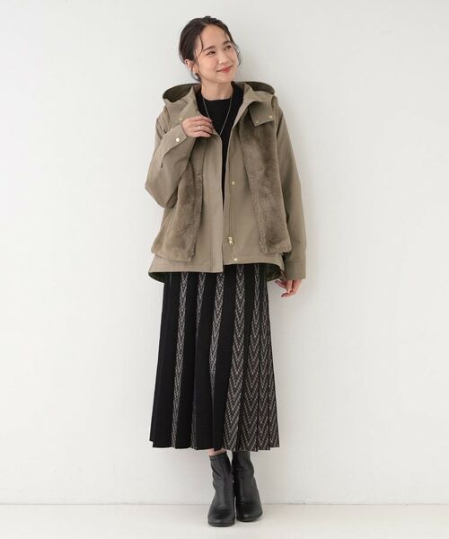 SHOO・LA・RUE / シューラルー レザーブルゾン・ジャケット | 【高レビュー/撥水/マルチWAY】フェイクファーライナー付き 欲張りマンパ | 詳細9