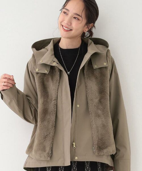 SHOO・LA・RUE / シューラルー レザーブルゾン・ジャケット | 【高レビュー/撥水/マルチWAY】フェイクファーライナー付き 欲張りマンパ(モカブラウン(042))