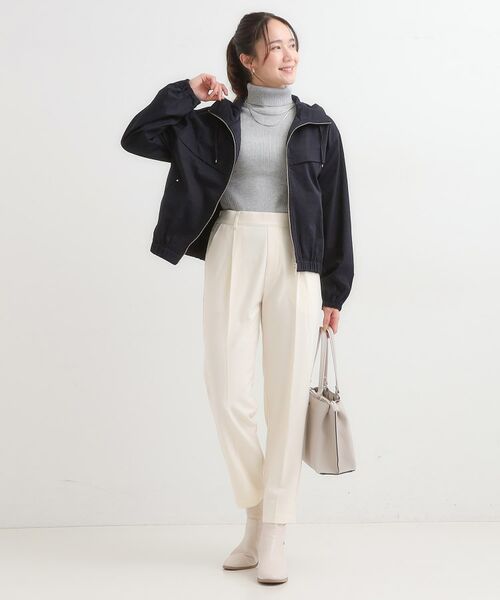 SHOO・LA・RUE / シューラルー レザーブルゾン・ジャケット | 【S-LL】気楽にさらりと羽織れる　大人のフードブルゾン | 詳細3