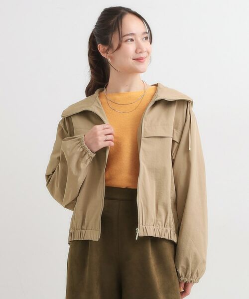 SHOO・LA・RUE / シューラルー レザーブルゾン・ジャケット | 【S-LL】気楽にさらりと羽織れる　大人のフードブルゾン | 詳細5