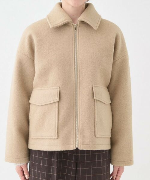 SHOO・LA・RUE / シューラルー レザーブルゾン・ジャケット | 【S-LL】大人カジュアルコーデに 襟付きZIPブルゾン | 詳細13