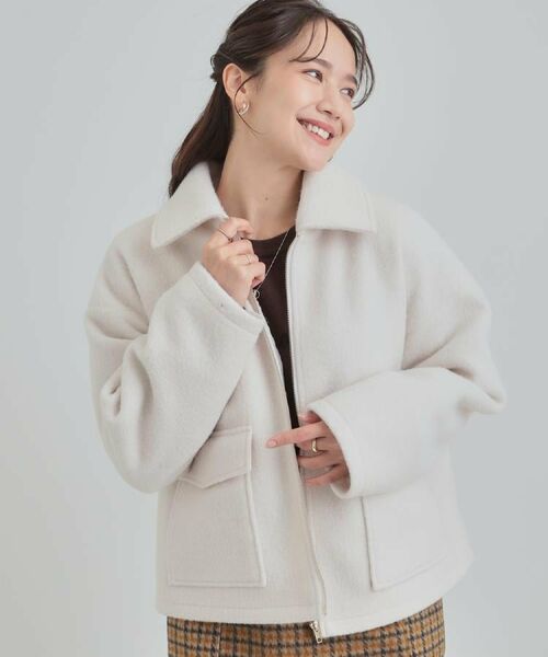 SHOO・LA・RUE / シューラルー レザーブルゾン・ジャケット | 【S-LL】大人カジュアルコーデに 襟付きZIPブルゾン | 詳細22