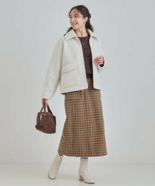 SHOO・LA・RUE / シューラルー レザーブルゾン・ジャケット | 【S-LL】大人カジュアルコーデに 襟付きZIPブルゾン | 詳細23