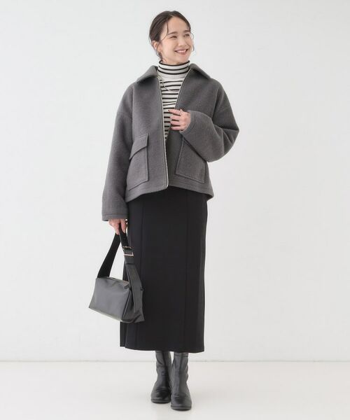 SHOO・LA・RUE / シューラルー レザーブルゾン・ジャケット | 【S-LL】大人カジュアルコーデに 襟付きZIPブルゾン | 詳細7