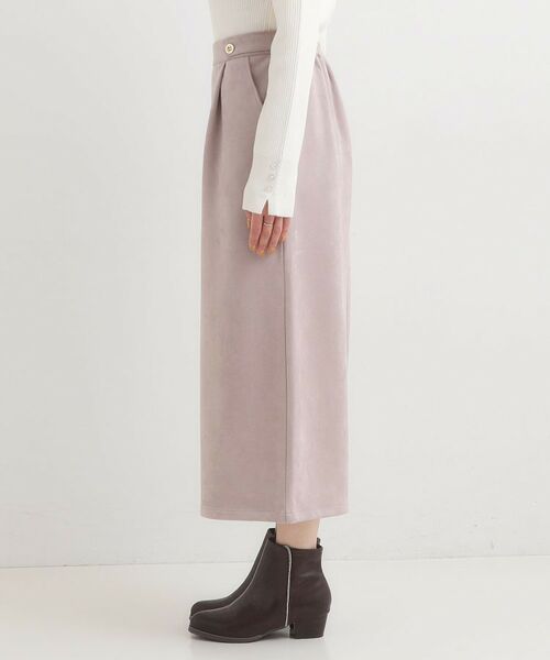 SHOO・LA・RUE / シューラルー ショート・ハーフ・半端丈パンツ | 【洗濯機可/S-LL】やわらかスエード調ガウチョパンツ | 詳細14