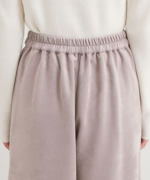 SHOO・LA・RUE / シューラルー ショート・ハーフ・半端丈パンツ | 【洗濯機可/S-LL】やわらかスエード調ガウチョパンツ | 詳細17