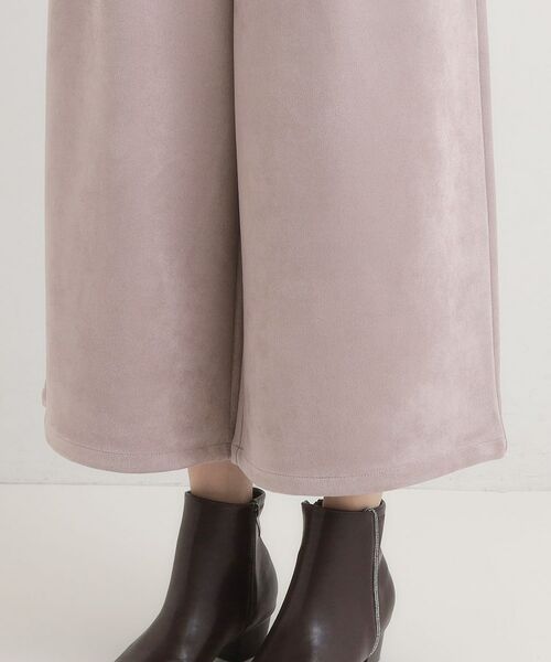 SHOO・LA・RUE / シューラルー ショート・ハーフ・半端丈パンツ | 【洗濯機可/S-LL】やわらかスエード調ガウチョパンツ | 詳細19