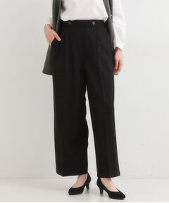 SHOO・LA・RUE / シューラルー パンツ | 【着丈選べる】大人のきれいめスタイルに ウールフィール ワイドパンツ