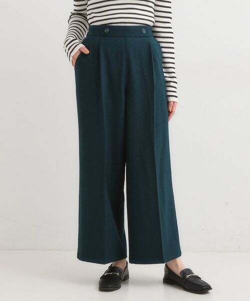 SHOO・LA・RUE / シューラルー パンツ | 【着丈選べる】大人のきれいめスタイルに ウールフィール ワイドパンツ | 詳細15