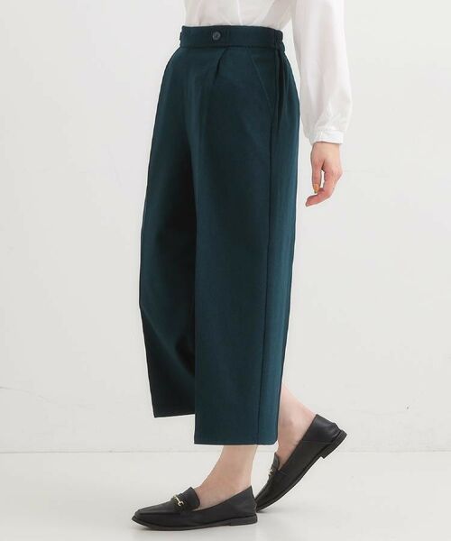 SHOO・LA・RUE / シューラルー パンツ | 【着丈選べる】大人のきれいめスタイルに ウールフィール ワイドパンツ | 詳細19