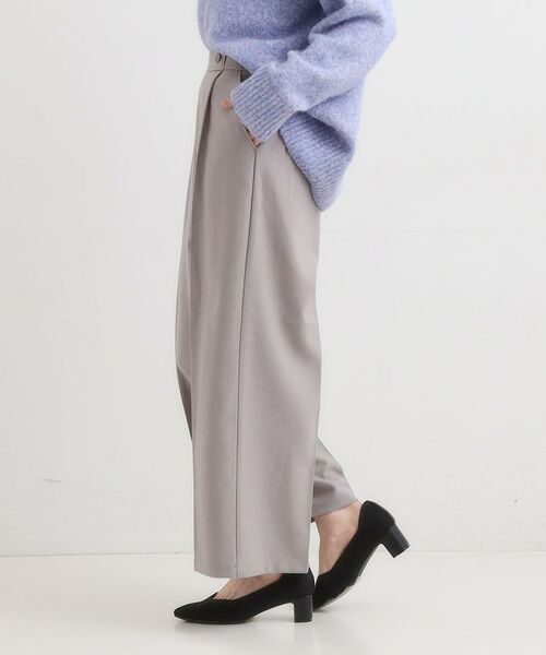 SHOO・LA・RUE / シューラルー パンツ | 【着丈選べる】大人のきれいめスタイルに ウールフィール ワイドパンツ | 詳細2