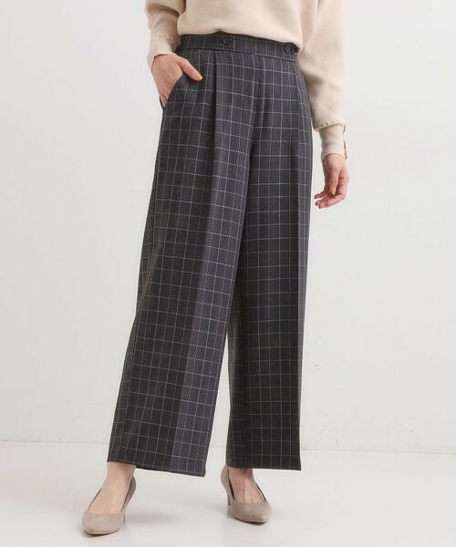 SHOO・LA・RUE / シューラルー パンツ | 【着丈選べる】大人のきれいめスタイルに ウールフィール ワイドパンツ | 詳細22