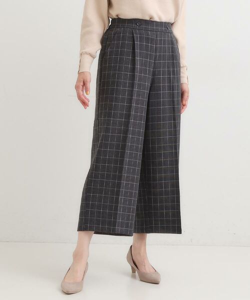 SHOO・LA・RUE / シューラルー パンツ | 【着丈選べる】大人のきれいめスタイルに ウールフィール ワイドパンツ | 詳細25