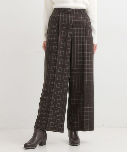 SHOO・LA・RUE / シューラルー パンツ | 【着丈選べる】大人のきれいめスタイルに ウールフィール ワイドパンツ | 詳細29