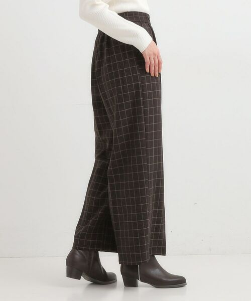 SHOO・LA・RUE / シューラルー パンツ | 【着丈選べる】大人のきれいめスタイルに ウールフィール ワイドパンツ | 詳細30