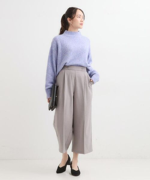 SHOO・LA・RUE / シューラルー パンツ | 【着丈選べる】大人のきれいめスタイルに ウールフィール ワイドパンツ | 詳細6