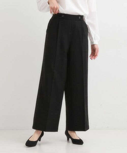 SHOO・LA・RUE / シューラルー パンツ | 【着丈選べる】大人のきれいめスタイルに ウールフィール ワイドパンツ | 詳細8