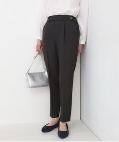 SHOO・LA・RUE / シューラルー パンツ | 【S-LL/チェック柄アソート】脚のラインをきれいに見せる タックテーパードパンツ