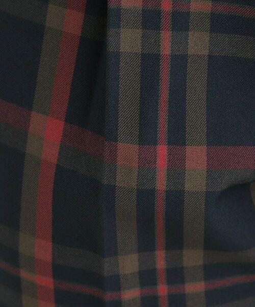 SHOO・LA・RUE / シューラルー パンツ | 【S-LL/チェック柄アソート】脚のラインをきれいに見せる タックテーパードパンツ | 詳細12