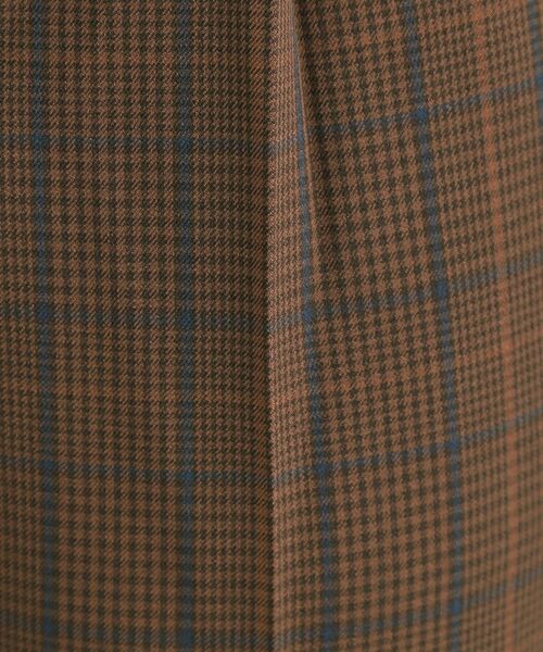 SHOO・LA・RUE / シューラルー パンツ | 【S-LL/チェック柄アソート】脚のラインをきれいに見せる タックテーパードパンツ | 詳細8