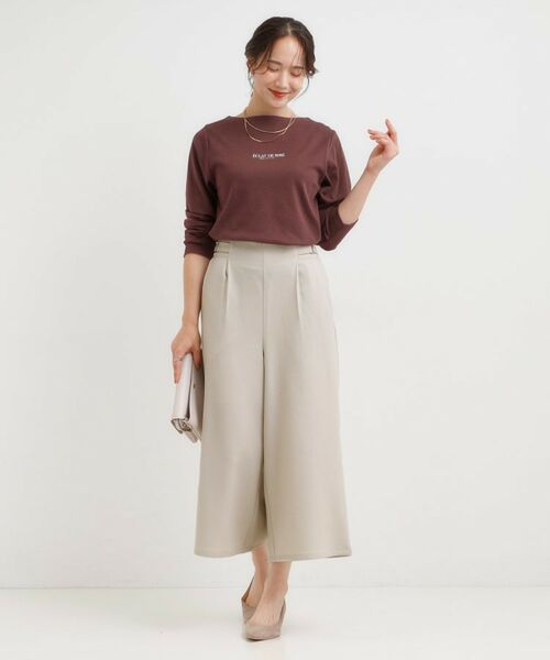 SHOO・LA・RUE / シューラルー ショート・ハーフ・半端丈パンツ | 【S-LL】ウエストデザインガウチョパンツ | 詳細11