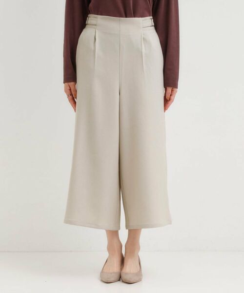 SHOO・LA・RUE / シューラルー ショート・ハーフ・半端丈パンツ | 【S-LL】ウエストデザインガウチョパンツ | 詳細13