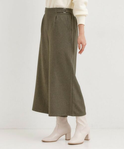 SHOO・LA・RUE / シューラルー ショート・ハーフ・半端丈パンツ | 【S-LL】ウエストデザインガウチョパンツ | 詳細2