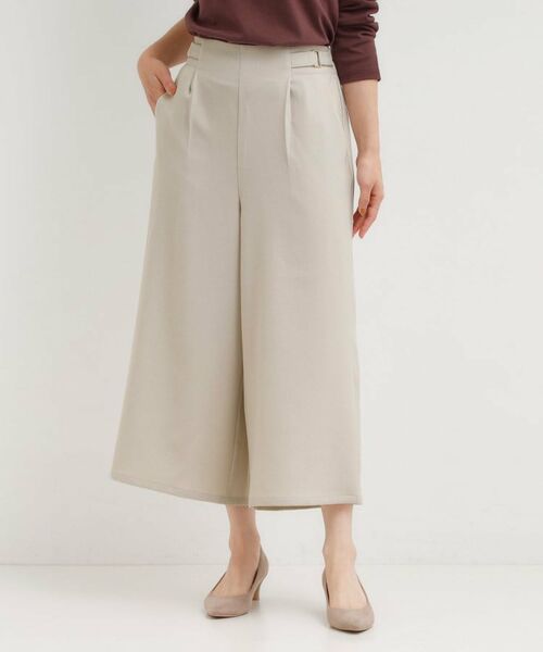 SHOO・LA・RUE / シューラルー ショート・ハーフ・半端丈パンツ | 【S-LL】ウエストデザインガウチョパンツ | 詳細9