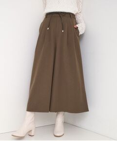 SHOO・LA・RUE / シューラルー ショート・ハーフ・半端丈パンツ | 【S-LL/2点セット】脚のラインを拾いにくい ベルト付きタックスカーチョパンツ