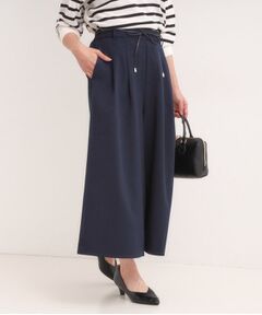 SHOO・LA・RUE / シューラルー ショート・ハーフ・半端丈パンツ | 【S-LL/2点セット】脚のラインを拾いにくい ベルト付きタックスカーチョパンツ