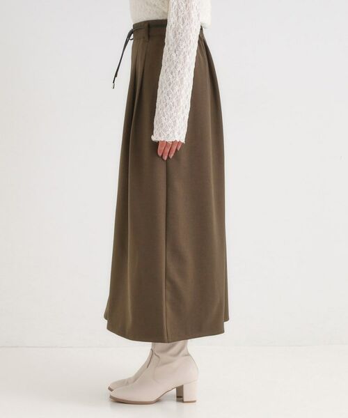 SHOO・LA・RUE / シューラルー ショート・ハーフ・半端丈パンツ | 【S-LL/2点セット】脚のラインを拾いにくい ベルト付きタックスカーチョパンツ | 詳細14