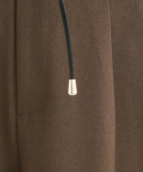 SHOO・LA・RUE / シューラルー ショート・ハーフ・半端丈パンツ | 【S-LL/2点セット】脚のラインを拾いにくい ベルト付きタックスカーチョパンツ | 詳細8