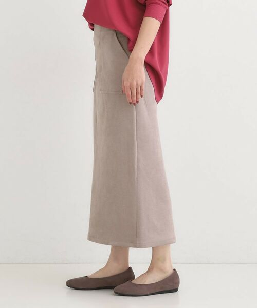 SHOO・LA・RUE / シューラルー ロング・マキシ丈スカート | 【洗濯機可】上品できれい見え フェイクスエード ナロースカート | 詳細10