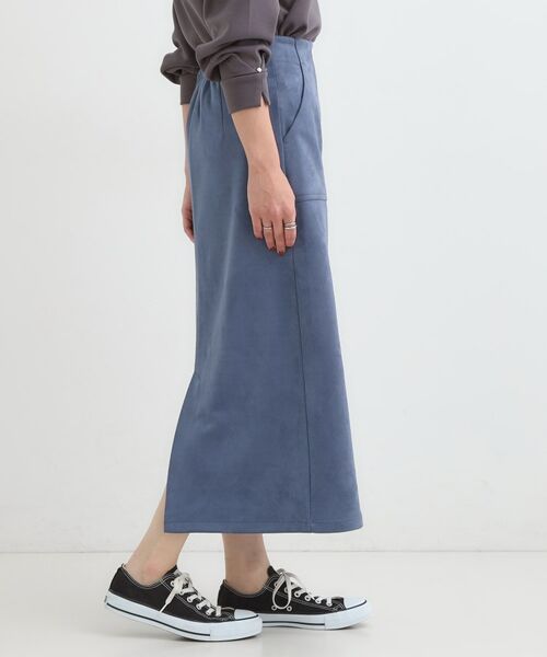 SHOO・LA・RUE / シューラルー ロング・マキシ丈スカート | 【洗濯機可】上品できれい見え フェイクスエード ナロースカート | 詳細14