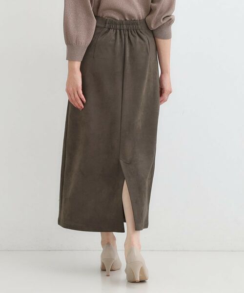 SHOO・LA・RUE / シューラルー ロング・マキシ丈スカート | 【洗濯機可】上品できれい見え フェイクスエード ナロースカート | 詳細2
