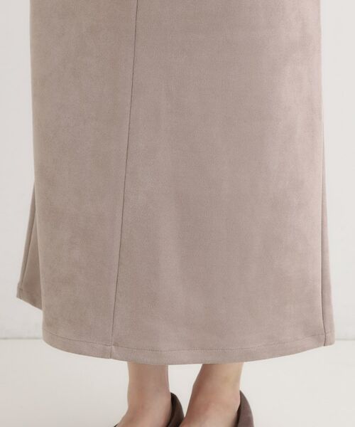 SHOO・LA・RUE / シューラルー ロング・マキシ丈スカート | 【洗濯機可】上品できれい見え フェイクスエード ナロースカート | 詳細23