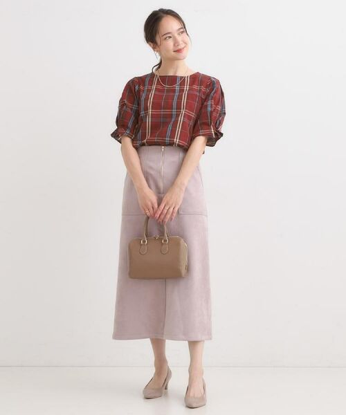 SHOO・LA・RUE / シューラルー ロング・マキシ丈スカート | 【洗濯機可】上品できれい見え フェイクスエード ナロースカート | 詳細25