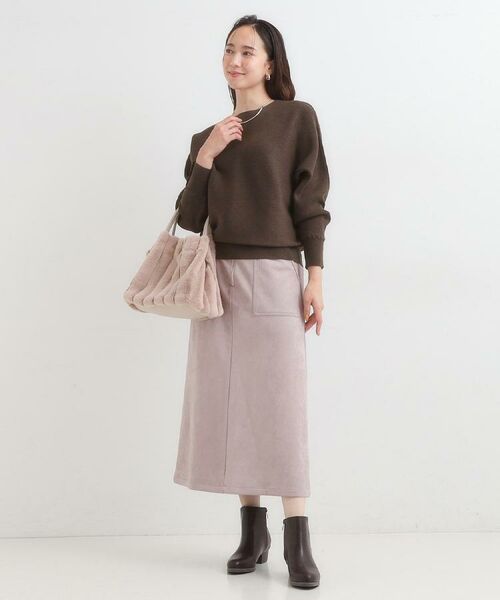 SHOO・LA・RUE / シューラルー ロング・マキシ丈スカート | 【洗濯機可】上品できれい見え フェイクスエード ナロースカート | 詳細27